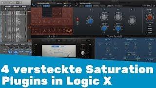 Vier versteckte Saturation Plugins in Logic X