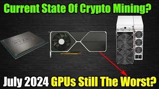 Crypto Mining Profits July 2024 - GPUs STILL DEAD?