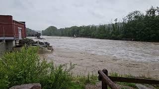 Hochwasser An Der Iller In Senden 1.6.2024