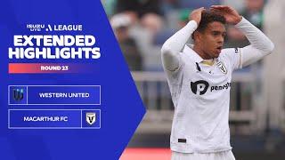 Western United v Macarthur FC - Extended Highlights | Isuzu UTE A-League 2023-24 | Round 23