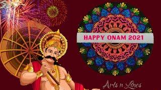 HAPPY ONAM |  MANDALA POOKALAM | Arts n Lines |#happyonam#onammandala#mandalaart#Arts n Lines