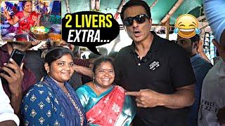 Sonu Sood Meets Kumari Aunty | Sonu Sood At Kumari Aunty Food Stall | Daily Culture