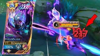 HAYABUSA BEST COMBO IN HIGHT RANK SOLO try this combo -Mobile Legends