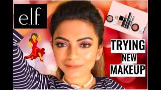 TRYING NEW MAKEUP | Elf Cosmetics | Mermaid Bidisha