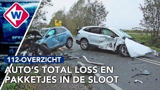 Grote ravage op weg na ongeluk | 112-overzicht