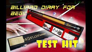 KONLLEN CARBON FIBER CUE REVIEW AND TEST HIT PART 1 #billiards #cuesport #pool#trickshot #snooker