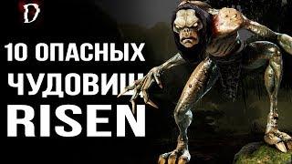 Risen/Ризен: ТОП 10 ОПАСНЫХ ЧУДОВИЩ! | DAMIANoNE