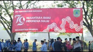 Upacara Bendera Merah Putih HUT Indonesia ke-79 Thn di Kecamatan Gempol Kabupaten Pasuruan