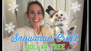 ️ SNOWMAN DIY ️ DOLLAR TREE CRAFT |DOLLAR TREE WINTER DIY ️