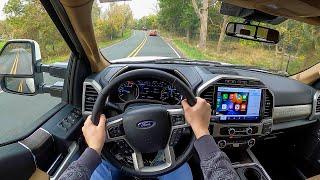 2022 Ford F-250 Super Duty Lariat 6.7 Powerstroke - POV Test Drive (Binaural Audio)