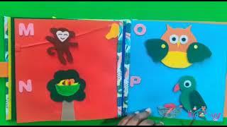 Busy Book Alphabets A to Z I Quiet books Handmade felt books I Customized books for toddlers