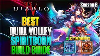 Season 6 Best Quill Volley Spiritborn Build Guide | Diablo 4