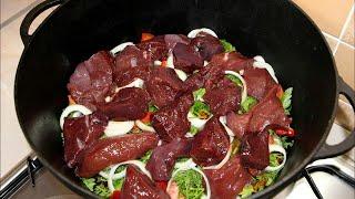 THIS RECIPE BLEW UP THE INTERNET! "LIVER" In a cauldron in Uzbek