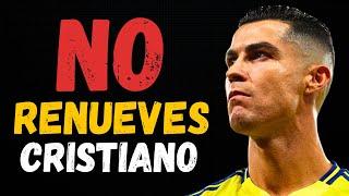 Cristiano ¡NO RENUEVES! con Al-Nassr • Cristiano Ronaldo muy inconforme con empate contra Al-Hilal