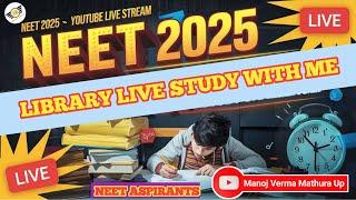 STUDY WITH ME ||  TARGET NEET 2025 || #physics #mechanical_properties_of_solids #library  #support