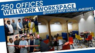 Sridhar Babu  Unveils Wellwork  Workspace |  Co-Working Space  |  Vasavi  MPM  Grand Ameerpet