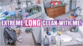 EXTREME LONG CLEAN WITH ME | MESSY HOUSE TRANSFORMATION | EXTREME CLEANING MOTIVATION 2024