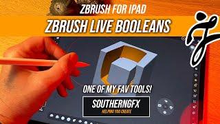 ZBrush on the iPad - Live Boolean