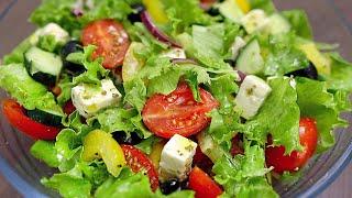 The most delicious Greek salad! Easy and fast!