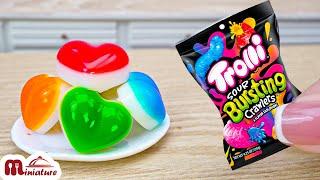 DIY Miniature Trolli Fruits Gummy Jelly Ideas  | ASMR Cooking Mini Food