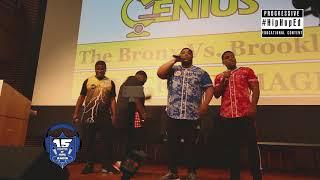 CHARLIE CLIPS & GOODZ VS T-TOP & DNA BATTLE AT SCIENCE GENIUS #HIPHOPED