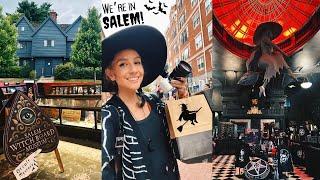 We’re in SALEM! Spooky Shopping + Salem Witch Board Museum, Witch House, & More! Our First Time!