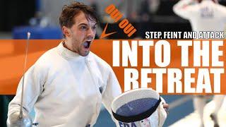 Epee Fencing - set the distance to set up your touches