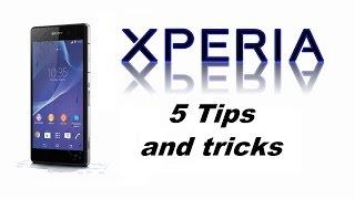 Tips and Tricks Sony XPERIA Z1, Z2, Z3, Z5 - Secrets, Safe Mode, Hidden Test Developer Menu, Reset