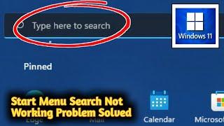 Windows 11 start menu search not working problem solved