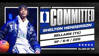 WATCH: 5-star SF Shelton Henderson commits to Duke | No. 15 overall prospect