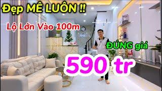 RẺ ĐẸP ĐÚNG NGHĨA  590 triệu Nguyên Căn Lộ lớn 835B vào 100m - Nhà Đẹp Giá Rẻ Văn Long Bình Chánh