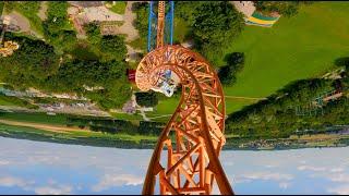 Sky Wheel Front Row POV | Skyline Park Germany's Maurer SkyLoop Coaster