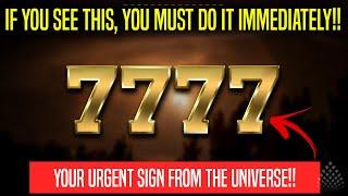 A WARNING SIGN FOR THOSE WHO SEE THIS!! 7777 [Important Sign from the universe for you!!]