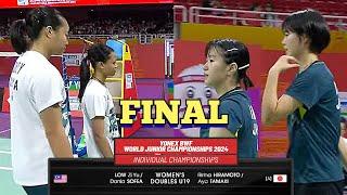 |FINAL|Low Zi Yu-Dania Sofea VS Ririna Hiramoto-Aya Tamaki!! |World Junior Championship 2024|