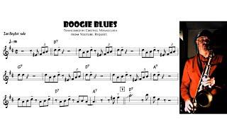 Ian Boyter - Boogie Blues (tenor sax transcription)