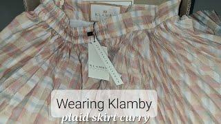 Unboxing || Klamby || Plaid Skirt || Curry ️