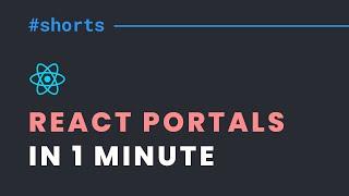 React Portals in 1 minute