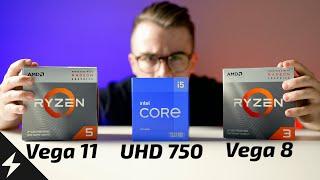 Gaming without a Graphics Card in 2021! - Intel UHD 750 vs Vega 8,11 and UHD 630