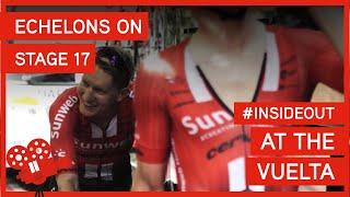 Echelon action on stage 17 | Vuelta a España 2019