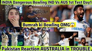 AUSTRALIA Muskil Main BUMRAH Dangerous Bowling Destroy AUSTRALIA BattersIND VS AUS 1ST TEST DAY1