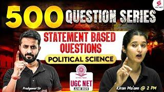 UGC NET Political Science Classes | UGC NET Political Science Statement Based Questions By Kiran Mam