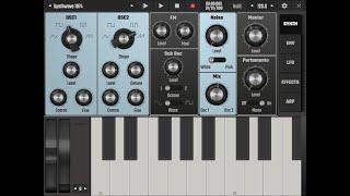 Evolution One virtual analog synth in Audio Evolution Mobile 5 for Android