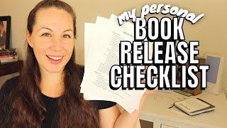 My Book Release Checklist // self-publishing a book as an Indie Author