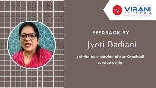 Feedback by Jyoti Badiani about Virani Telecom and Institute | Mobile Repair Course