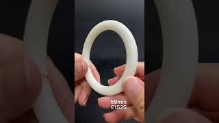 59mm Natural Jade Bangle 天然岫玉手镯 (E1525)