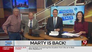 Marty Logan Makes Triumphant Return To News 9