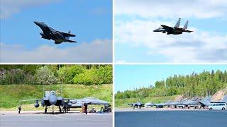 Arctic Challenge Exercise 2023: 494th Fighter Squadron in action