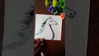 Horse  Drawing #youtubeshorts #art #drawing #painting #diy #shorts