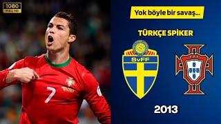 İsveç 2-3 Portekiz • TÜRKÇE SPİKER | HD #cristianoronaldo #zlatanibrahimovic