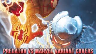 Predator vs Marvel Variant Covers